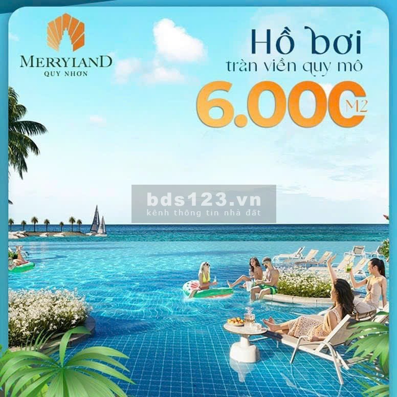 Căn hộ mặt tiền biển chỉ 190 triệu sỡ hữu chuỗi tiện ích 5 sao MerryLand Hưng Thịnh PKD 0898113938