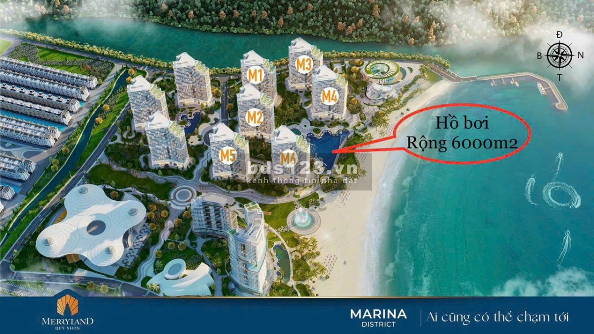 Căn hộ mặt tiền biển chỉ 190 triệu sỡ hữu chuỗi tiện ích 5 sao MerryLand Hưng Thịnh PKD 0898113938