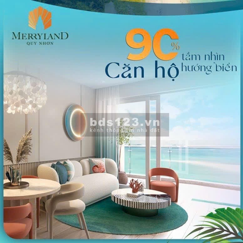 Căn hộ mặt tiền biển chỉ 190 triệu sỡ hữu chuỗi tiện ích 5 sao MerryLand Hưng Thịnh PKD 0898113938