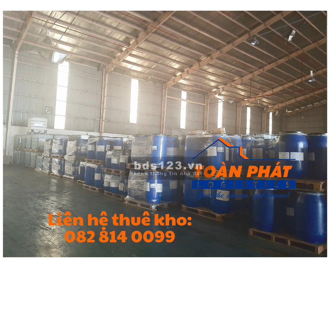 Cho thuê kho chứa hạt nhựa, phân bón, hóa chất, pin năng lượng mặt trời tại Bình Dương