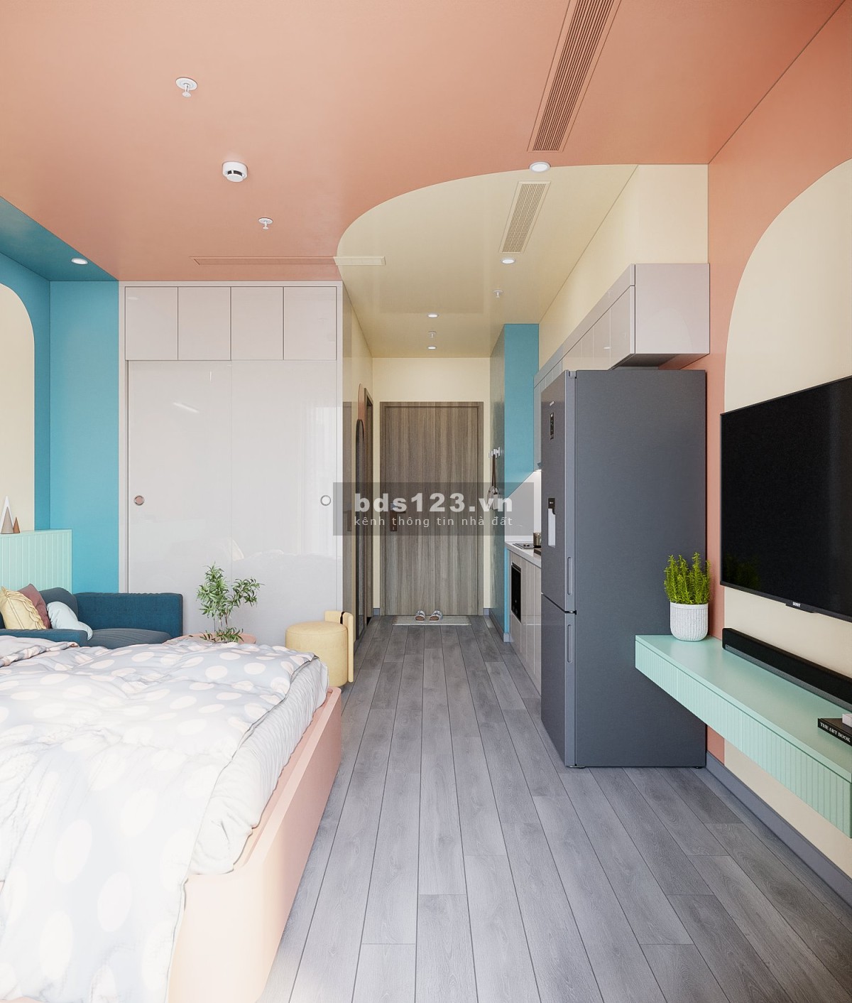 Chính chủ bán nhanh căn hộ Studio phân khu Zenpark setup full đồ đẹp
