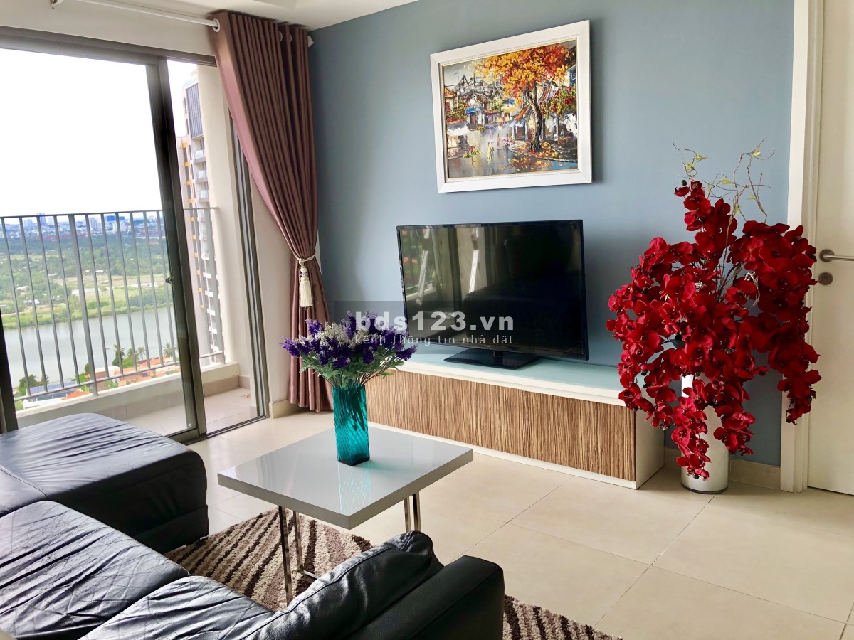 Cho thuê căn hộ Masteri Thảo Điền 72M2 2PN full NT 22TR view sông nhà đẹp