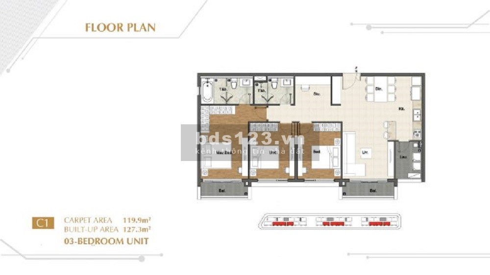 Cần bán căn 3PN Sarina Sala, giá 14.6 tỷ