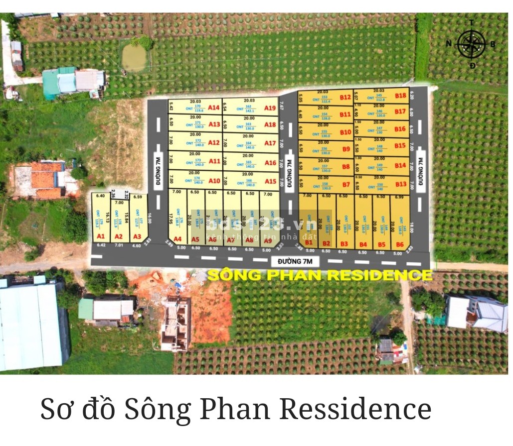 Bán đất nền thổ cư nhà phố vườn -Liền kề QL1A