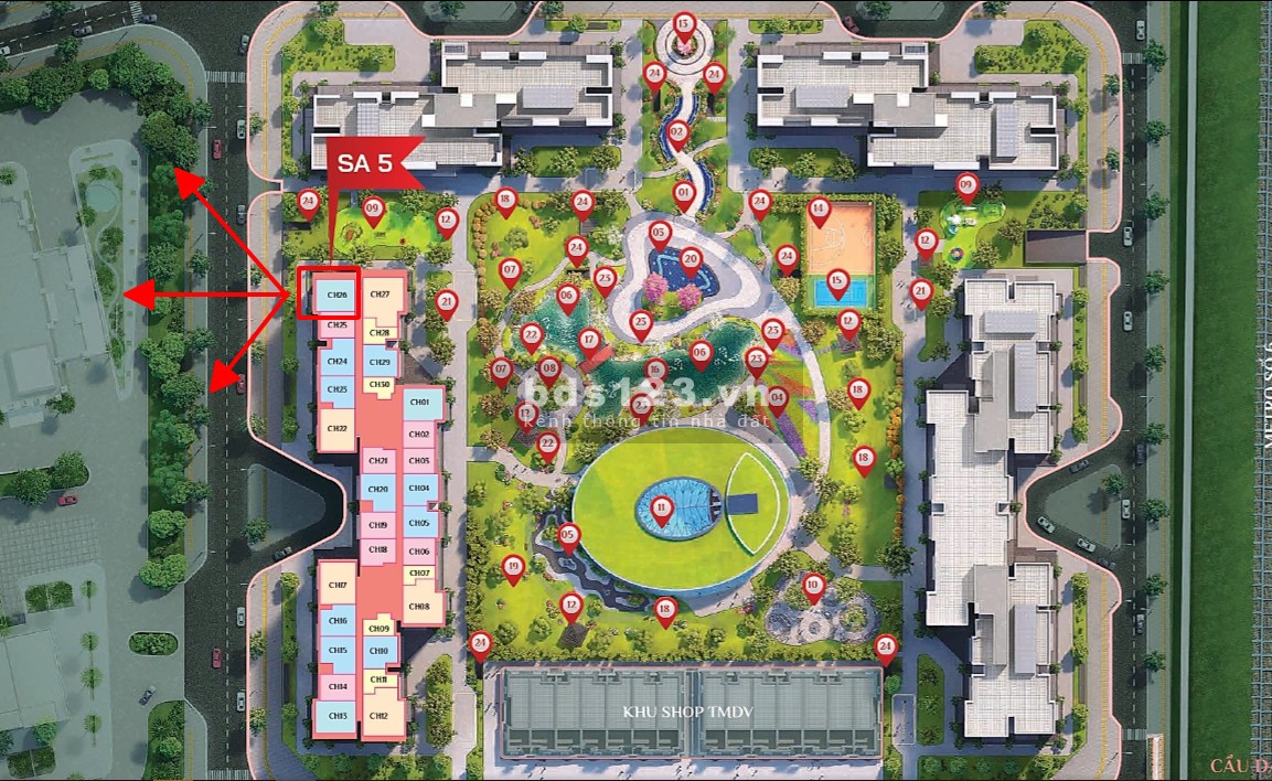 Bán nhanh chung cư 2n+1 70m tầng 2 view thoáng phân khu Sakura Vinhomes Smart City giá 3 tỷ