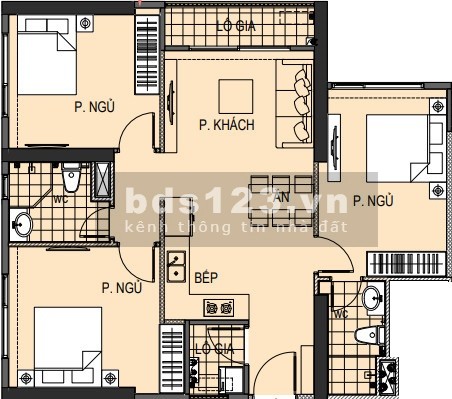 Tìm chủ mới căn 3PN, 2WC 89m2 ở tòa SA3 hỗ trợ nội thất. Giá tốt hơn chủ đầu tư khoảng 400tr