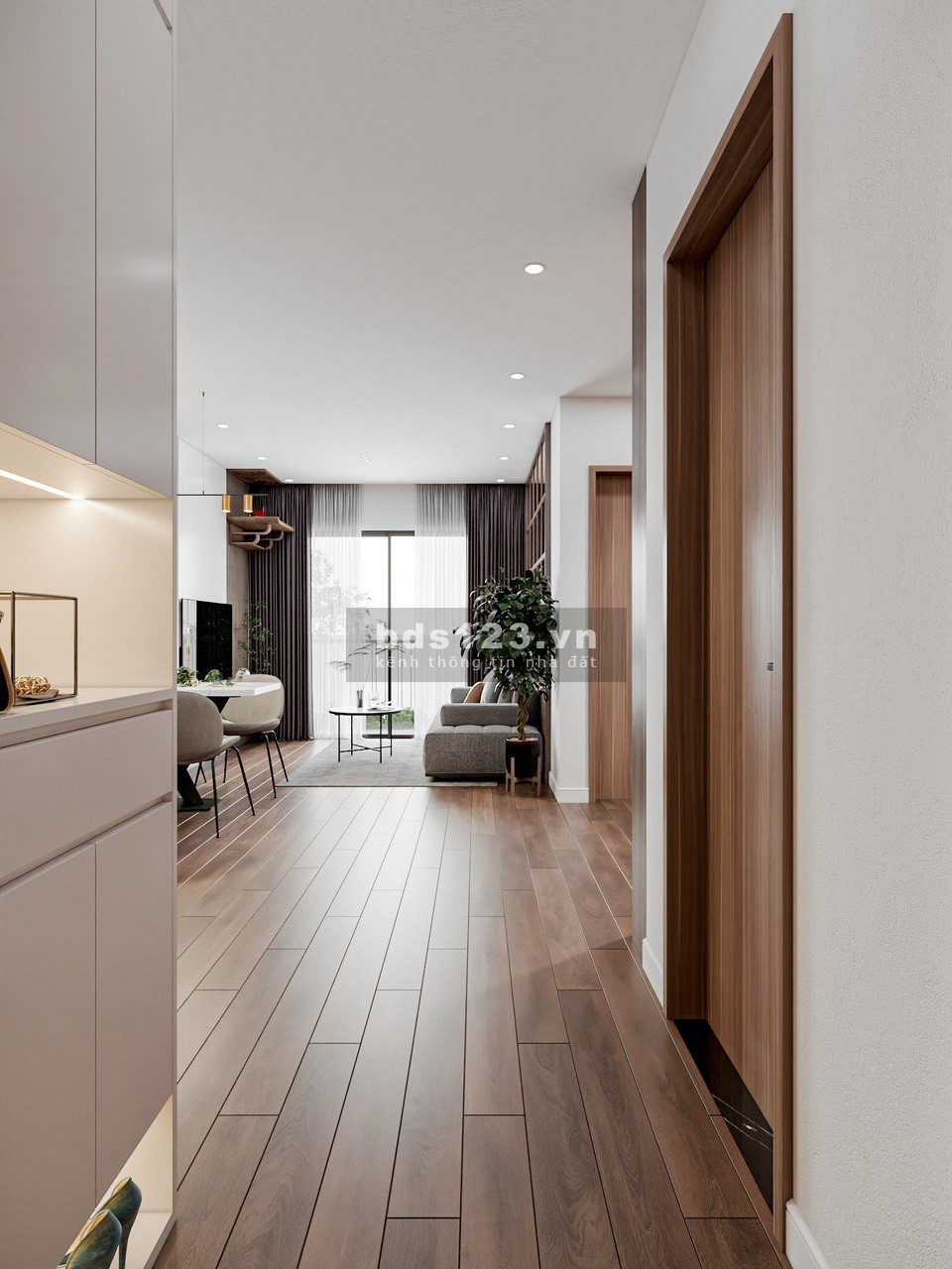 Cho thuê căn hộ 1N+1 48m2 full nội thất đẹp 10tr/tháng Vinhomes Smart City