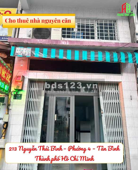 Chính chủ cho thuê căn nhà mặt tiền Nguyễn Thái Bình - Lý tưởng cho hoạt động kinh doanh