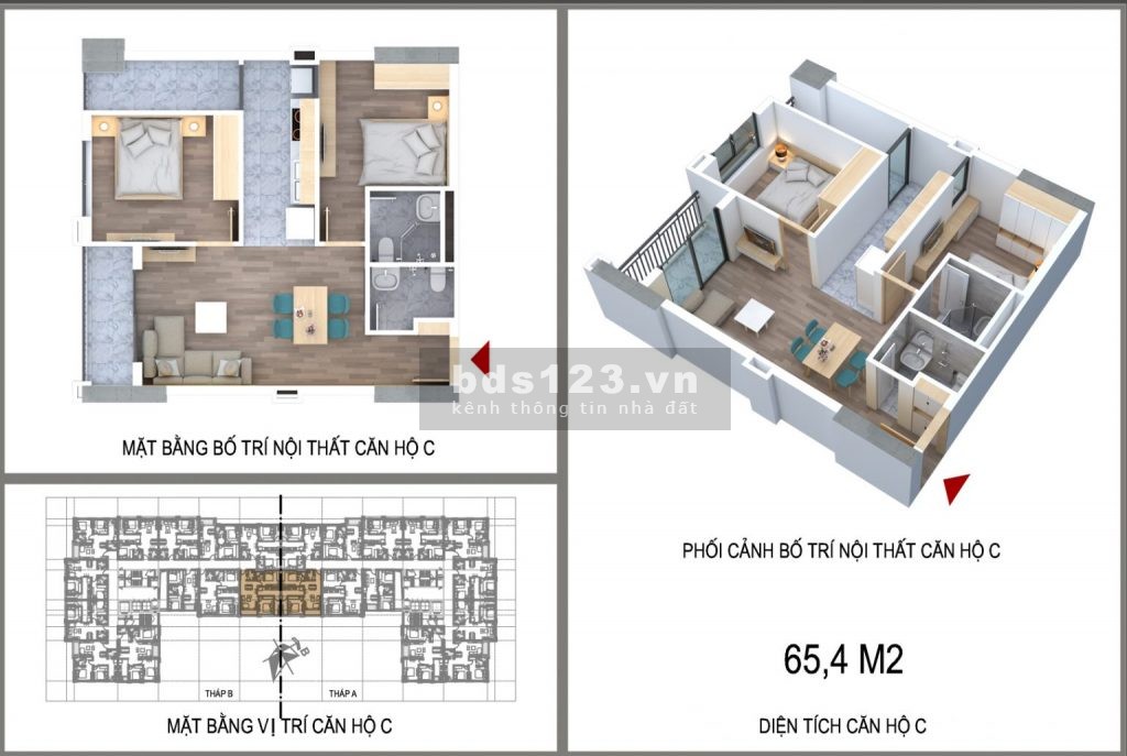 Bán căn hộ 65m2 chug cư nt-home giá mềm như sợi bún.