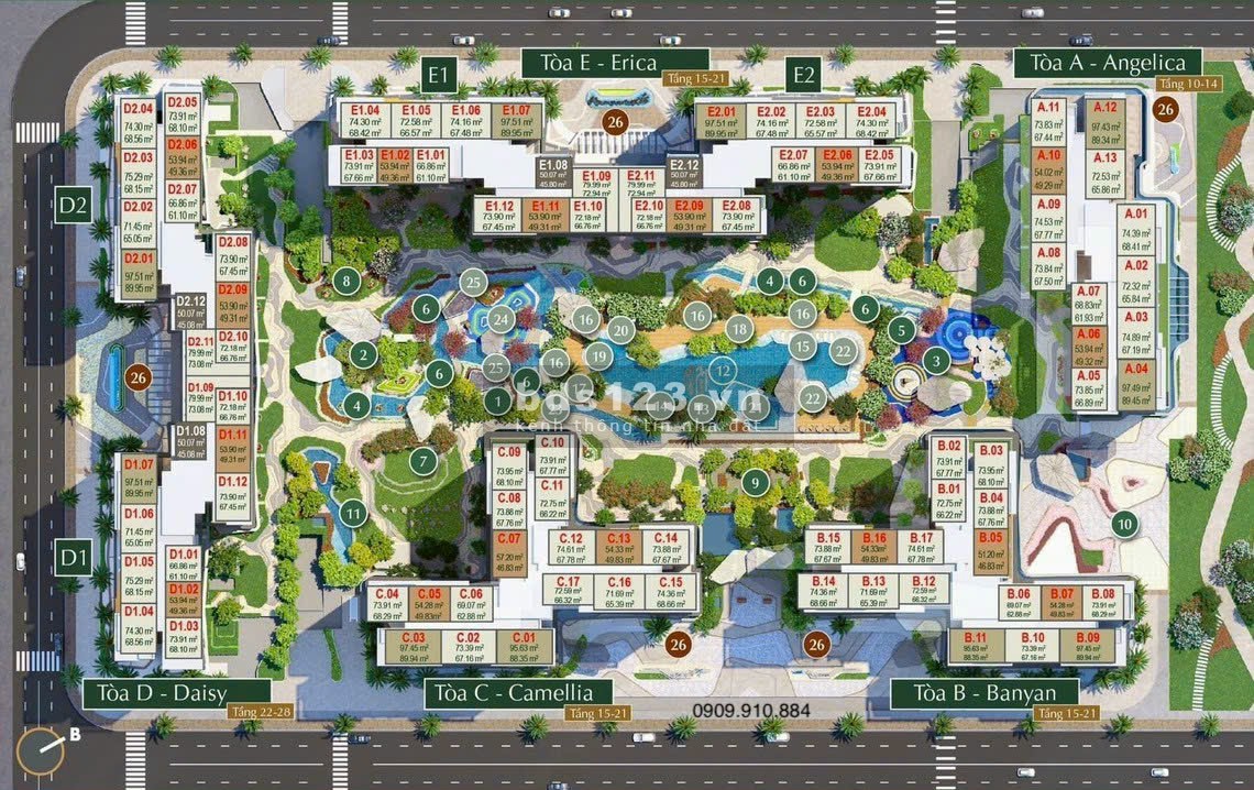 Bán căn hộ, shophouse, Penhouse, duplex của Masteri Homes