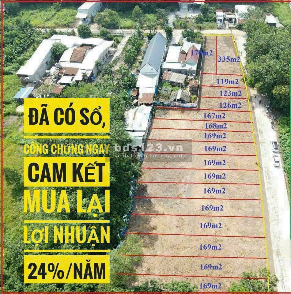 Cần tiền nên bán lô đất nằm ngay MT đường Lai Uyên 20, QL13, đất có thổ cư, sổ hồng riêng từng nền