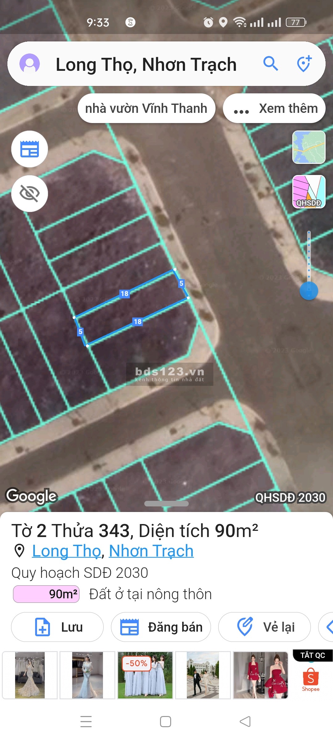 Nền trục chính Tiến Lộc Garden giá bán nhanh, đã có sổ