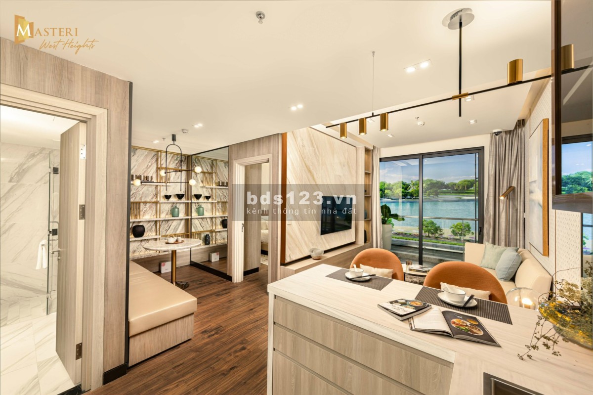 Bán căn hộ 1N+1 loại 51m tòa B Masteri view nội khu siêu đẹp Vinhomes Smart City giá 2,6 tỷ