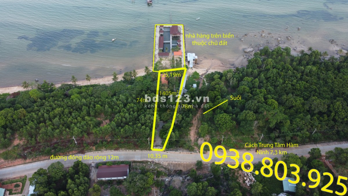 Bán đất chỉ 28 tỷ sở hữu ngay đất biển Cây Sao, xã Hàm Ninh, Phú Quốc. 0938 803 925