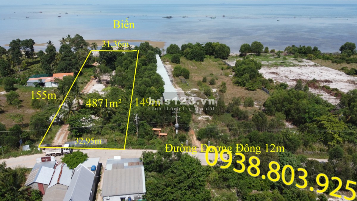 Bán đất biển xây resort mặt tiền đường Đông đảo Phú Quốc 0938 803 925