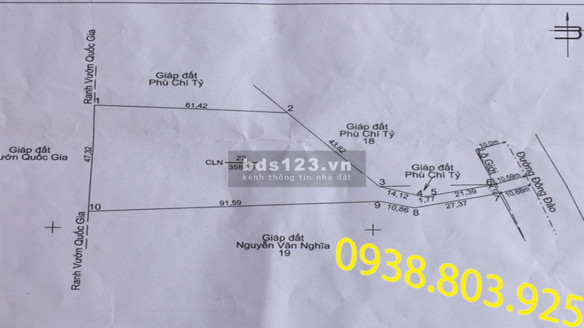 Bán đất đồi núi 3587m2 - 5 triệu/m2 Cây Sao Hàm Ninh Phú Quốc 0938 803 925