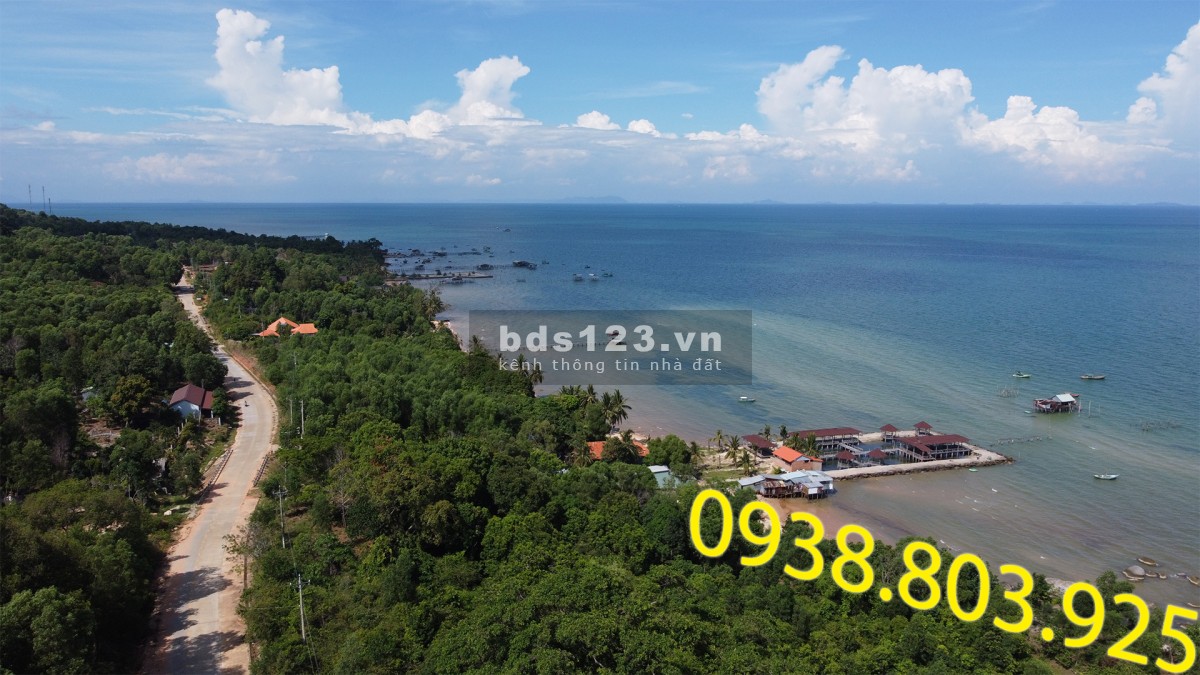 Bán 5730 m2 đất mặt tiền mặt biển Cây Sao, xã Hàm Ninh xây resort 0938 803 925