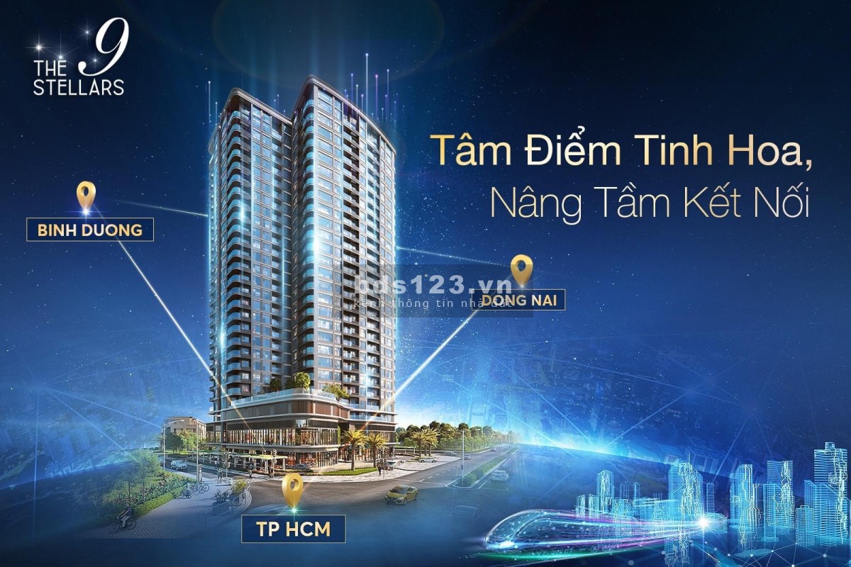Bán căn hộ The 9 Stellars, Q.9 giá chủ đầu tư tại Hồ Chí Minh, diện tích 51m2, thiết kế 1PN- 1WC.