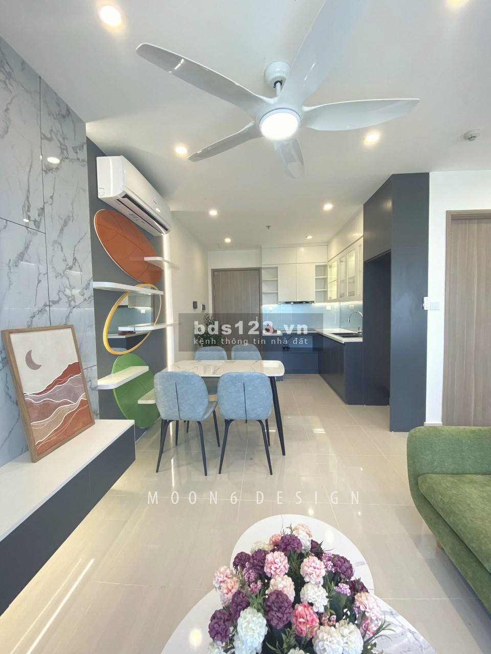 Bán gấp 2N+1,2WC 63m full nội thất đẹp hướng mát Vinhomes Smart City 2 tỷ 680