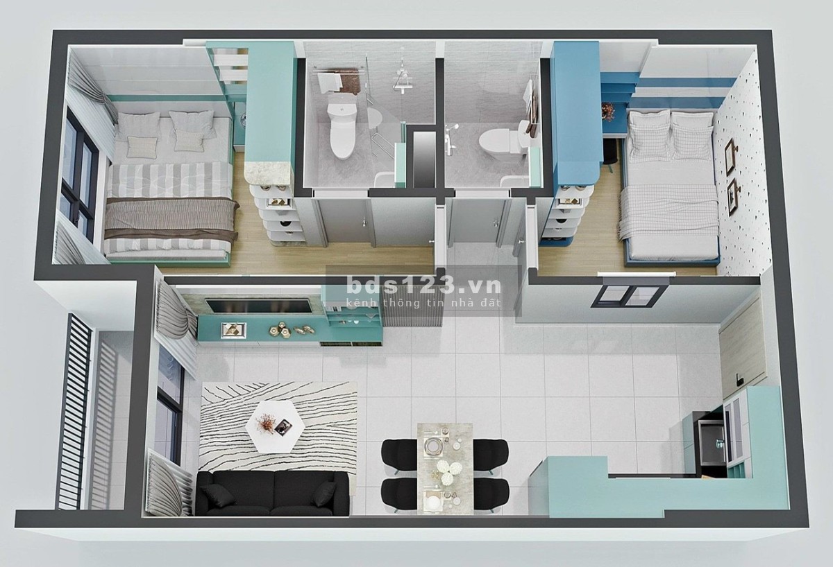 Bán căn hộ 2pn, 2wc tại Bcons City