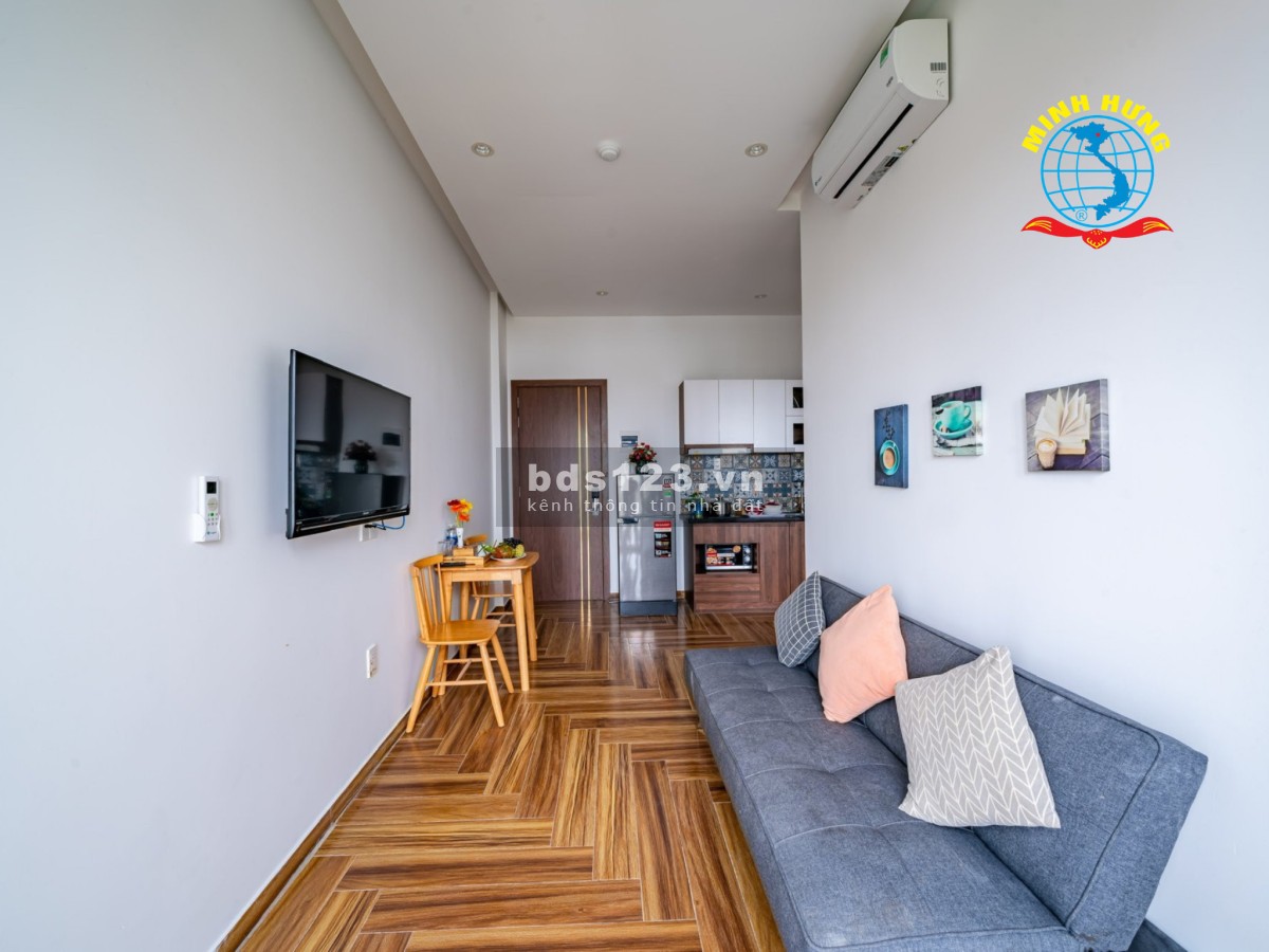 Cho thuê căn hộ cao cấp - 1 phòng ngủ siêu xinh - Ban công thoáng mát