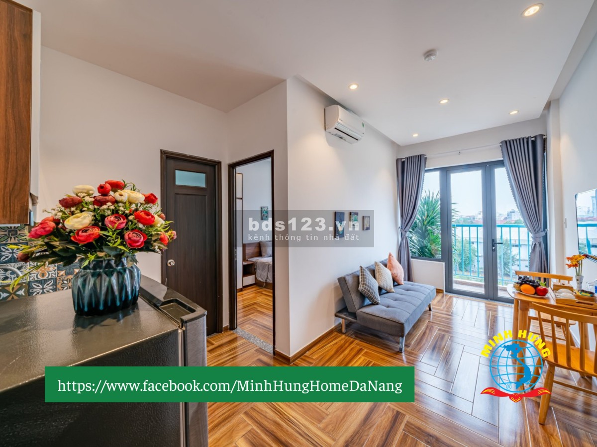 Cho thuê căn hộ cao cấp - 1 phòng ngủ siêu xinh - Ban công thoáng mát