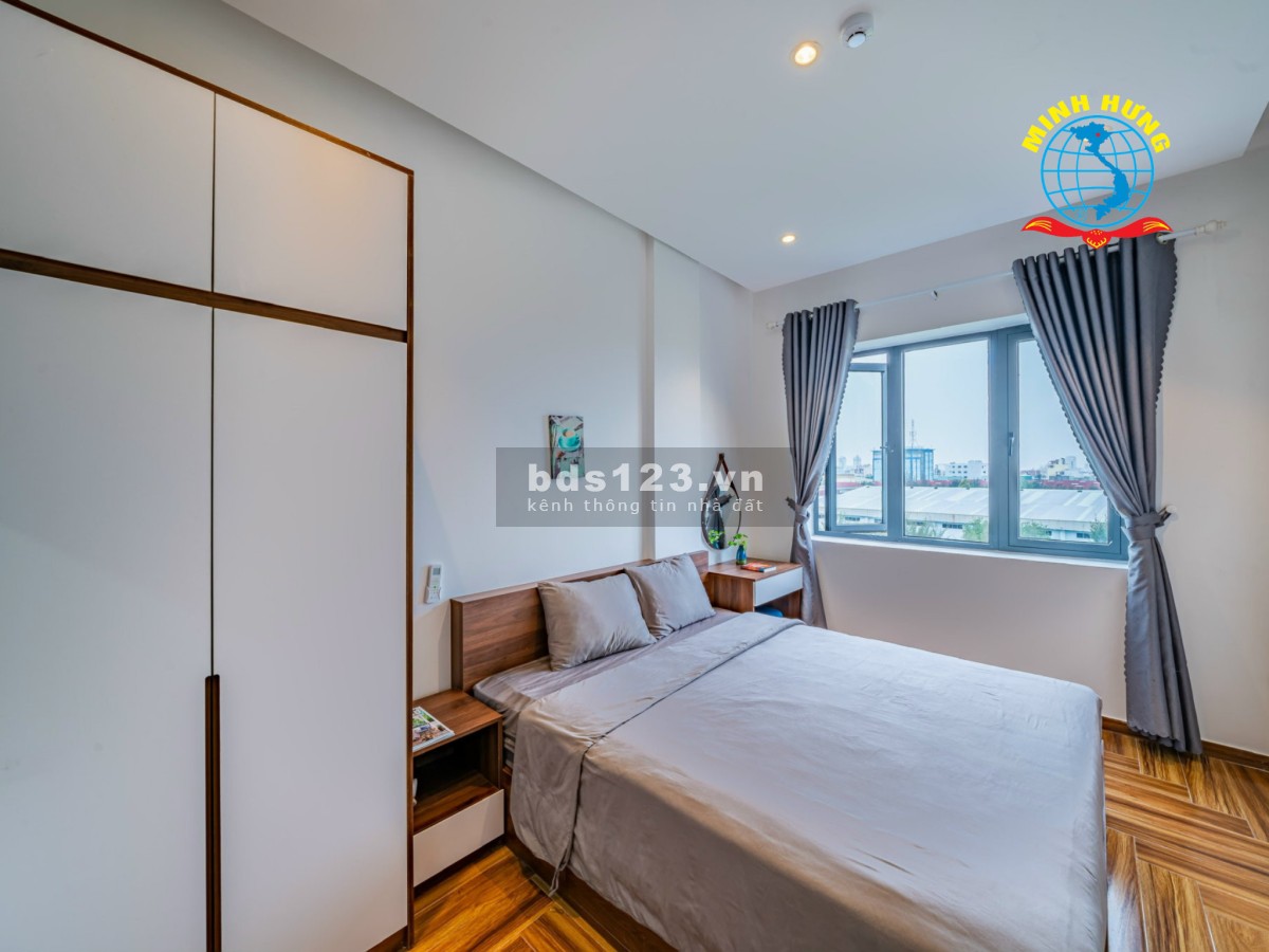 Cho thuê căn hộ cao cấp - 1 phòng ngủ siêu xinh - Ban công thoáng mát