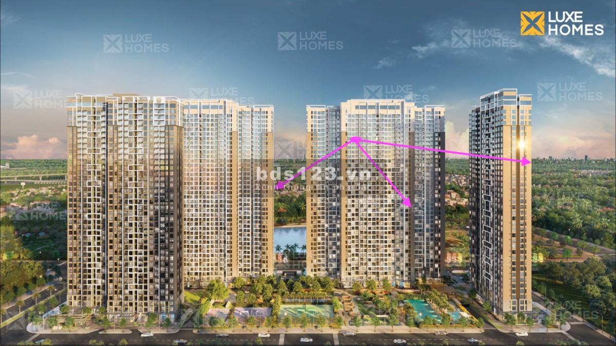 Bán gấp căn hộ 1PN+1, DT 52m² phân khu Masteri West Heights cao cấp nhất dự án, giá 3,2 tỷ