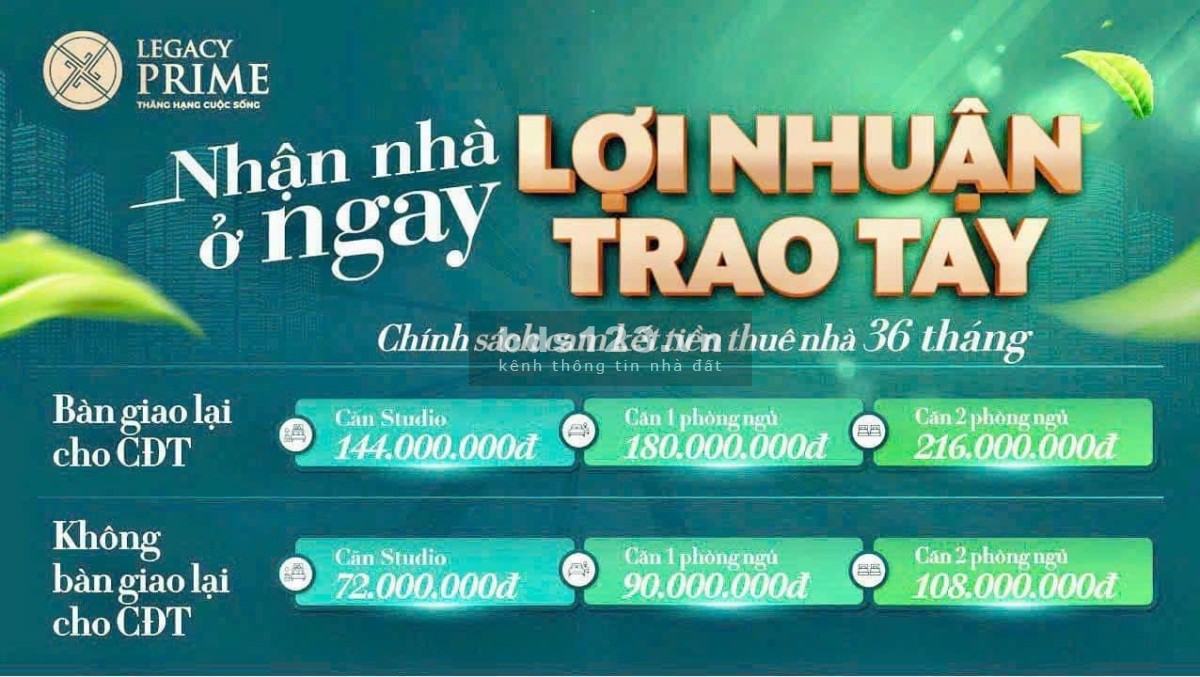 Bán căn hộ với 99 triệu sở hữu căn hộ ngay trung tâm Thuận Giao