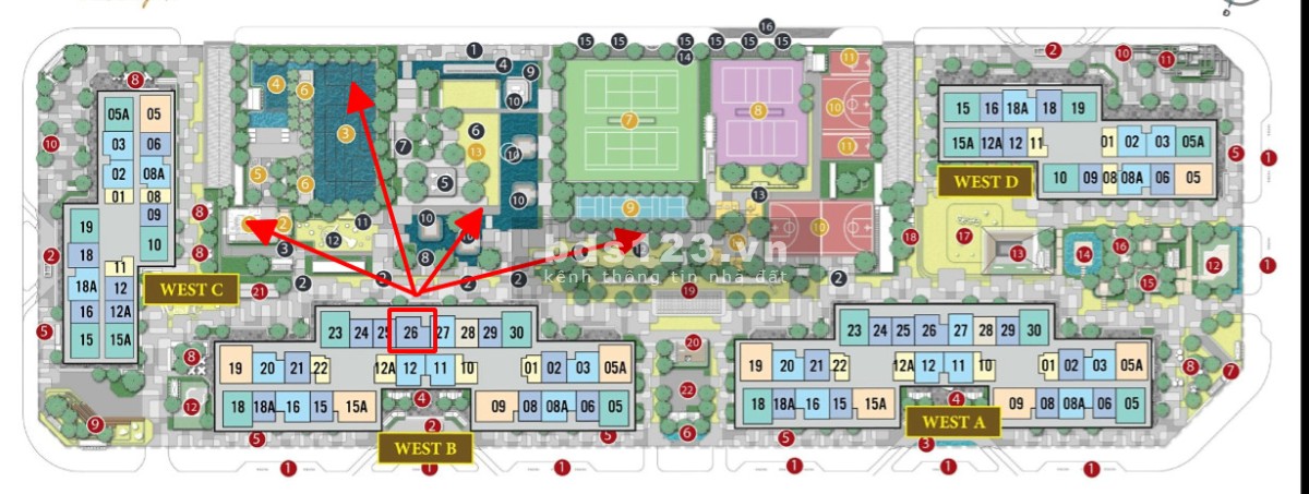 Bán gấp căn hộ 1PN+1, DT 52m² phân khu Masteri West Heights cao cấp nhất dự án, giá 3,2 tỷ