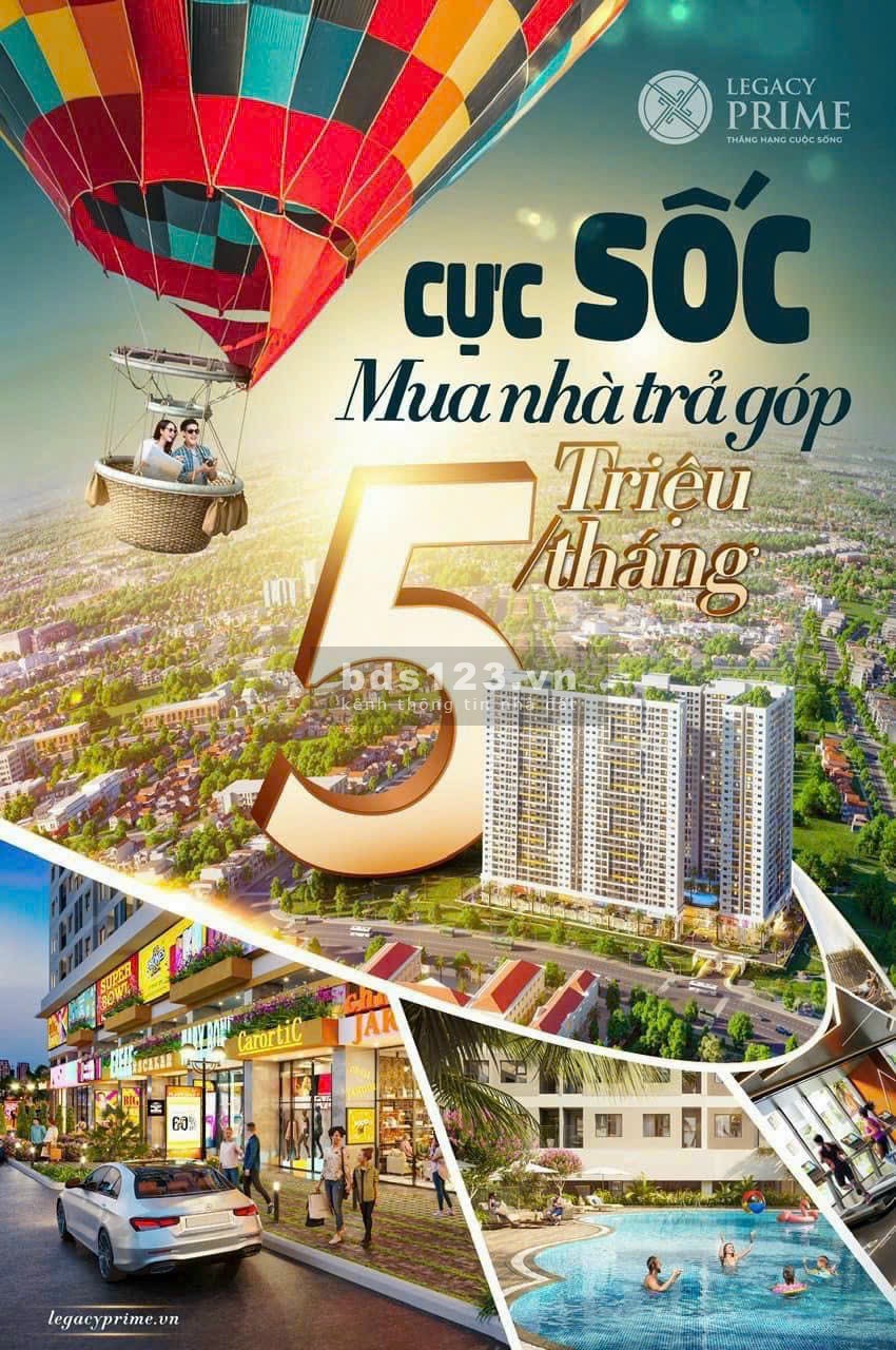 Bán căn hộ Legacy Prime ngay Aeon Mall Bình Dương, hỗ trợ vay ngân hàng