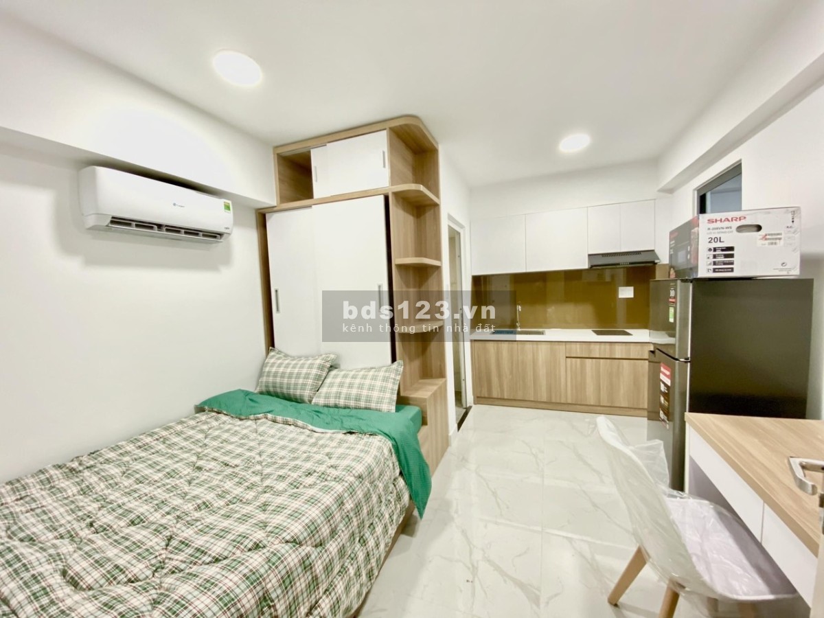 Phòng Studio Võ Duy Ninh, Bình Thạnh phòng đẹp thoáng máy giặt riêng