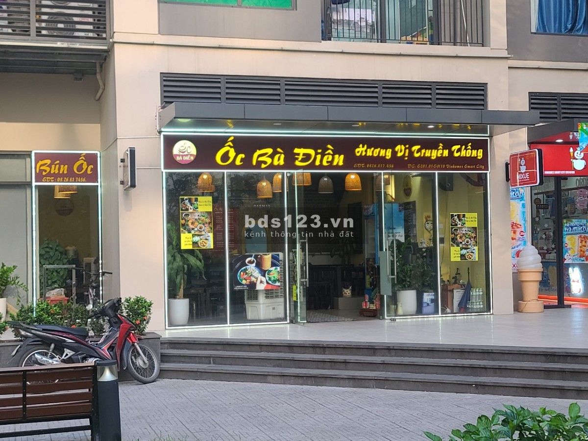 Bán nhanh Shop chân đế nhỏ xinh mặt sảnh diện tích 26m2 cho thuê 28tr/th dự án Vinhomes Smart City