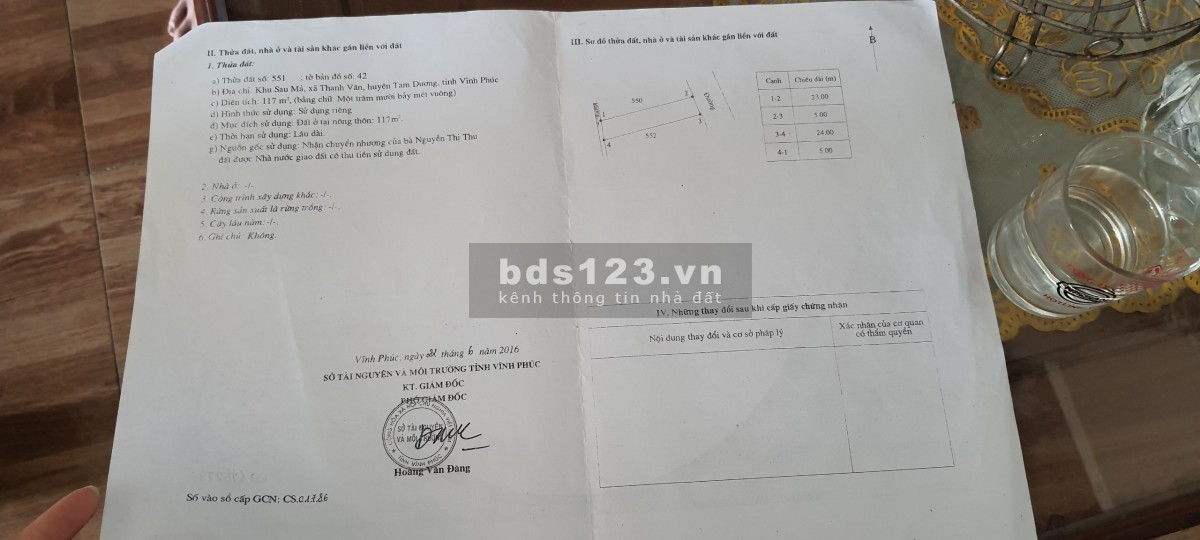 Bán nhà 2 tầng tại Viên Du, Thanh Vân, Tam Dương