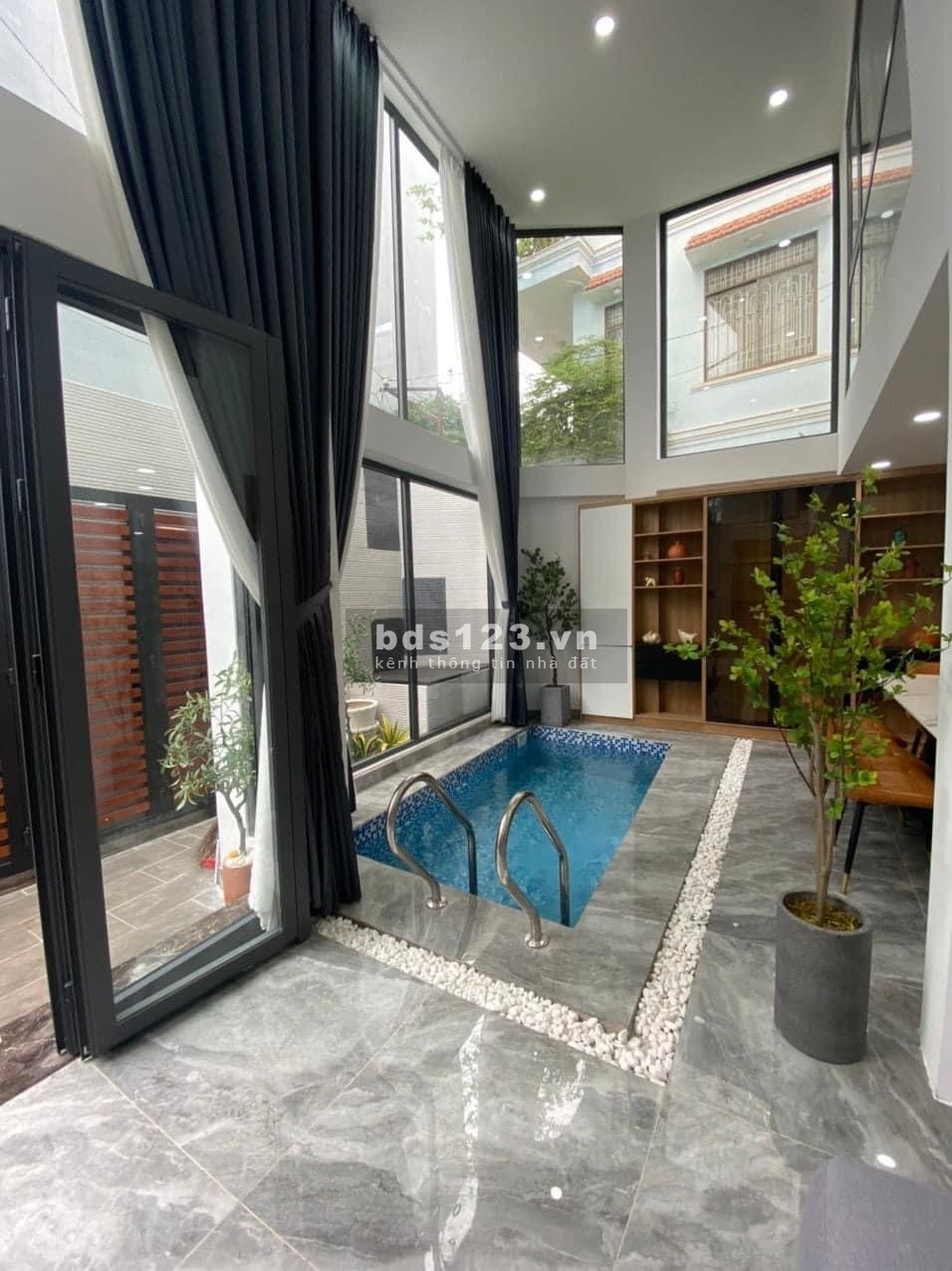 Bán biệt thự mini, 5 tầng, HXH, 2 mặt thoáng, hồ bơi + Sân vườn, nhỉnh giá 11 tỷ. LH: 0906668333