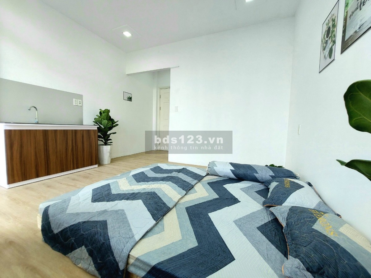 Phòng cho thuê giá rẻ ban công - full nội thất ngay chợ An Nhơn, Lê Đức Thọ