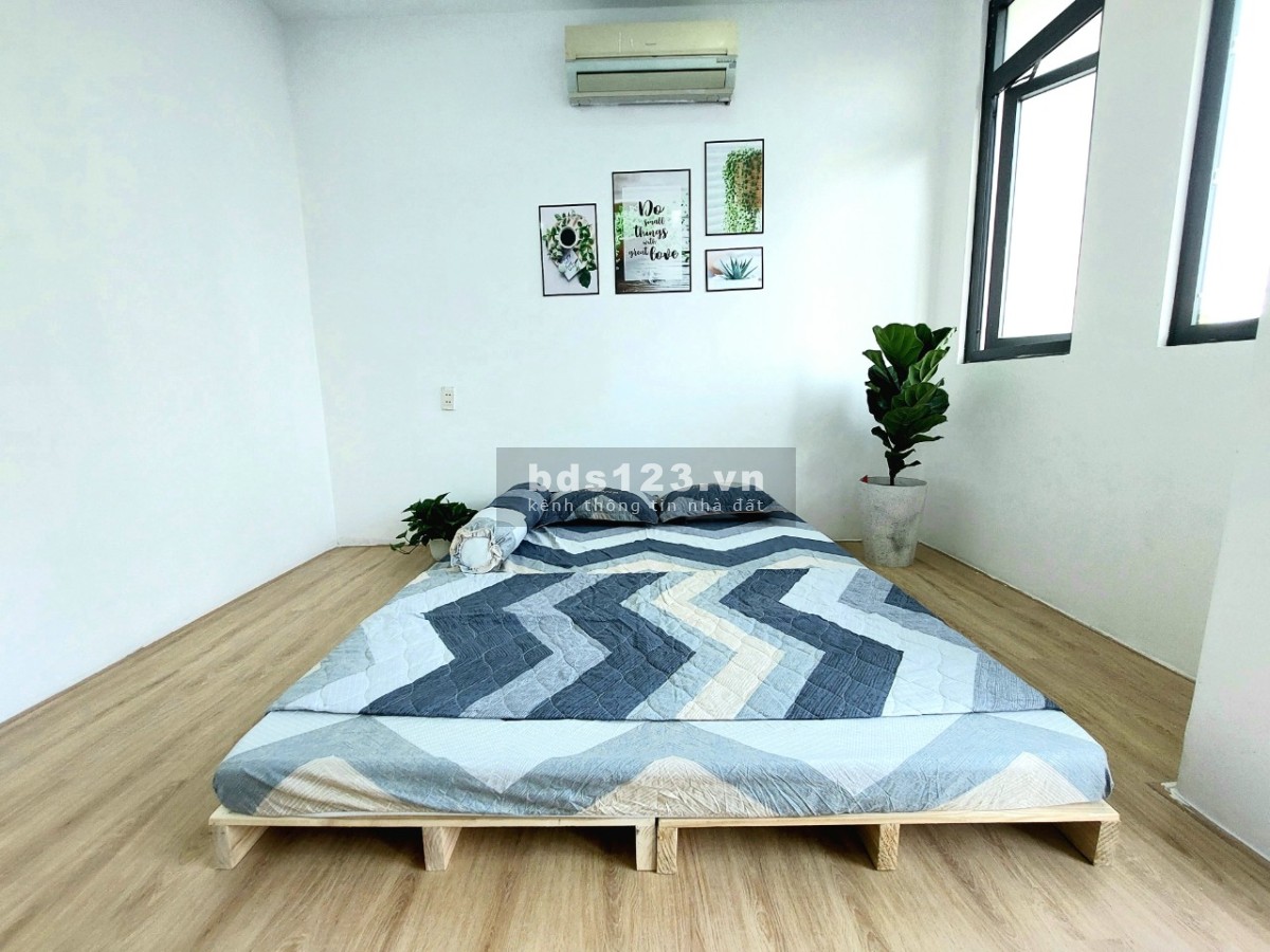 Phòng cho thuê giá rẻ ban công - full nội thất ngay chợ An Nhơn, Lê Đức Thọ