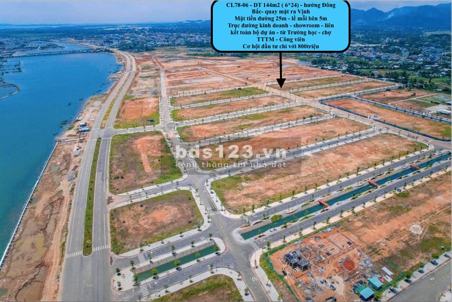 Chính chủ cần bán lo kề góc mặt hướng ra Vịnh giá đầu tư chỉ 14tr/m2.