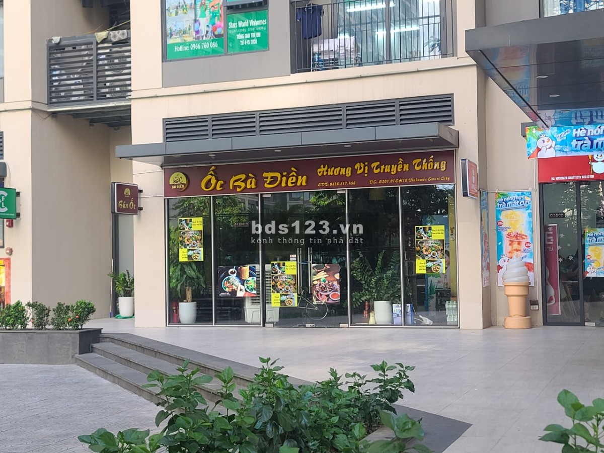 Bán Shophouse chân đế khu cao cấp mặt đường 52m dự án Vinhomes Smart City Tây Mỗ