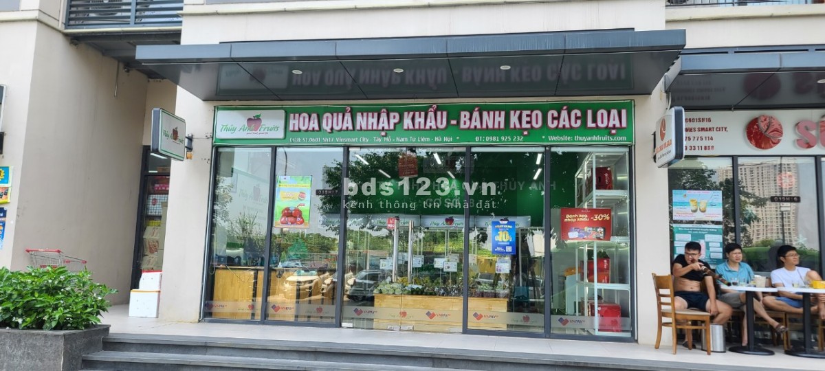 Bán nhanh Shophouse chân đế dự án Vinhomes Smart City vị trí đối diện ngã 4 cho thuê 50tr/tháng