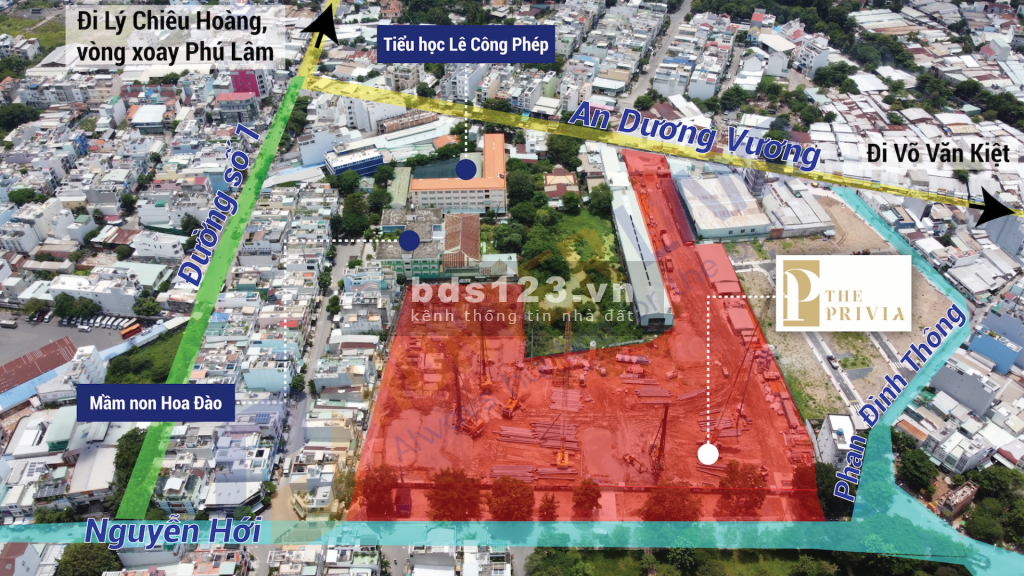 Hỗ trợ tư vấn - booking dự án căn hộ cao cấp The Privia, gần bến xe Miền Tây. LH: 0934571026