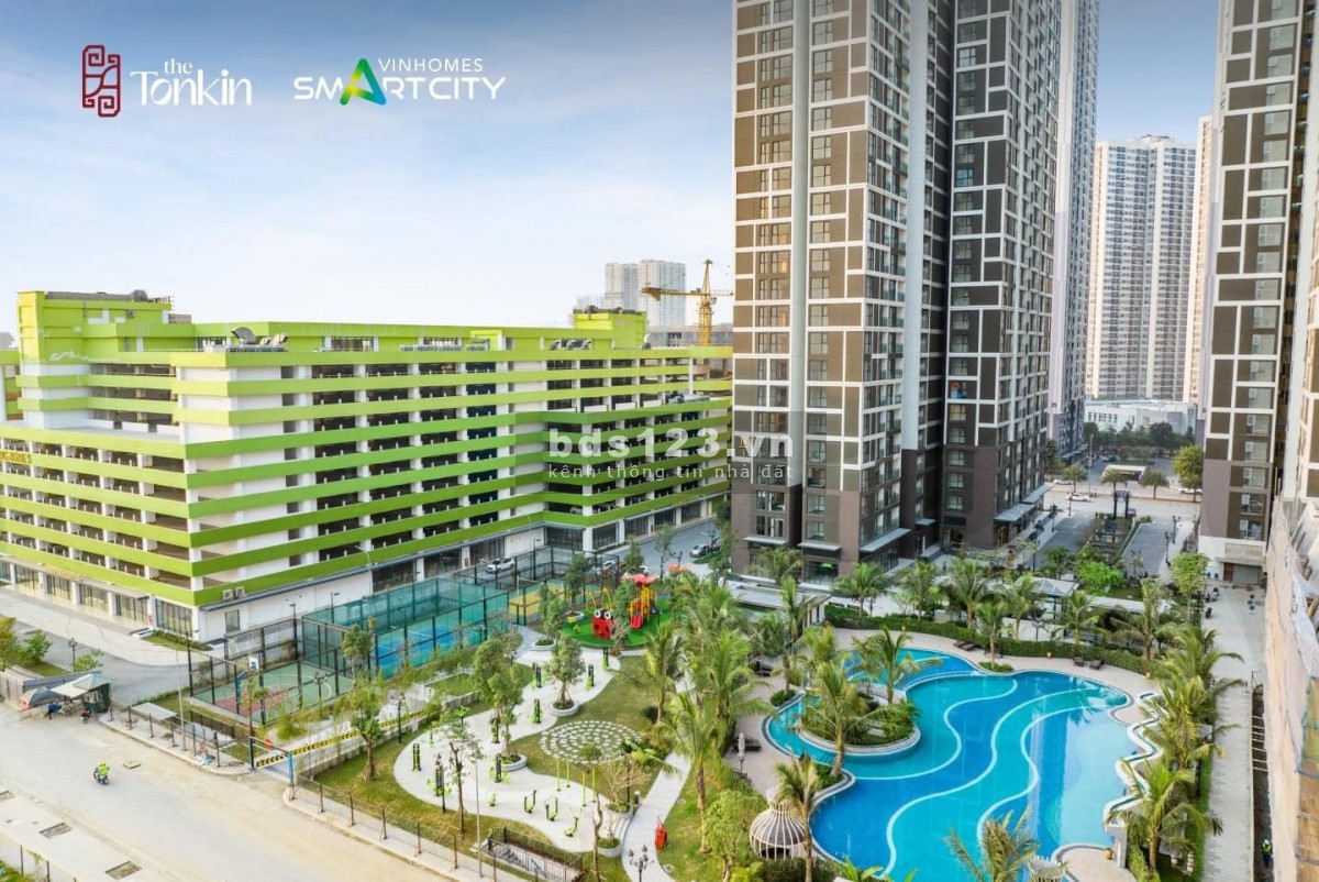 Mua 1N+1 49m trúng ô tô tầng thấp tòa TK2 bàn giao ngay Vinhomes Smart City giá 2.7 tỷ