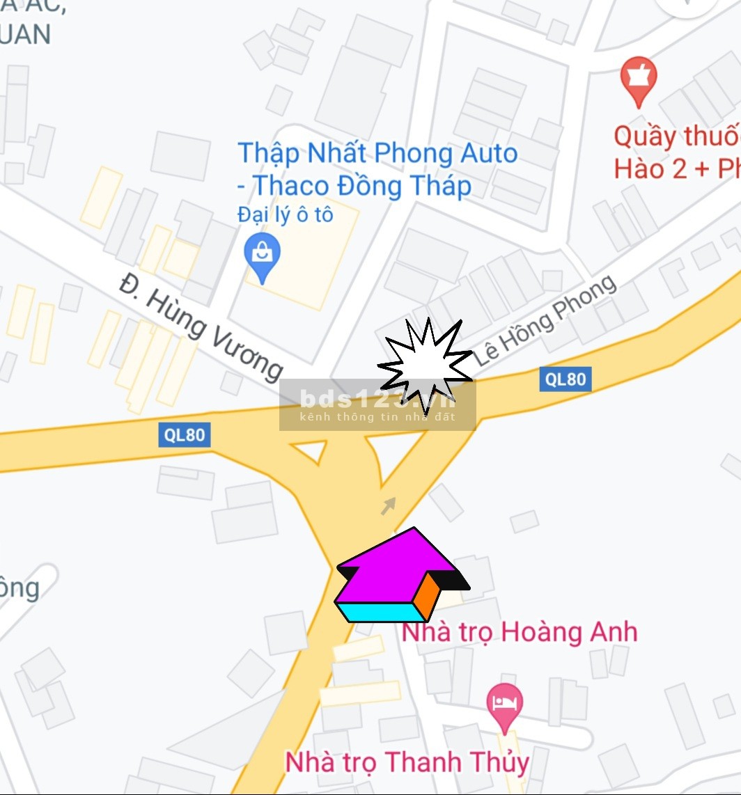 Hot hot!!! Bán Đất chính chủ ngay mặt tiền Thành phố Sa Đéc - Tặng nhà cấp 4