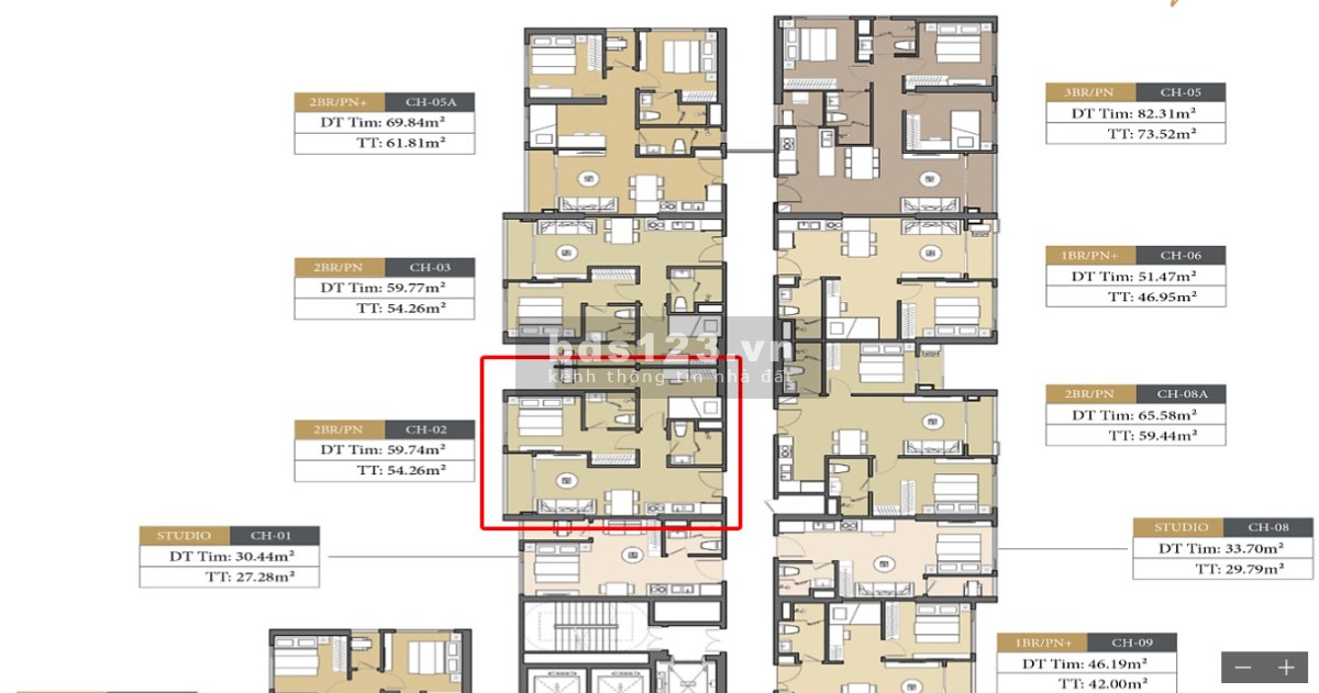 Bán gấp căn hộ 2PN 2WC tòa C Masteri mặt công viên ngay trung tâm Vinhomes Smart City giá chỉ 3.2 tỷ