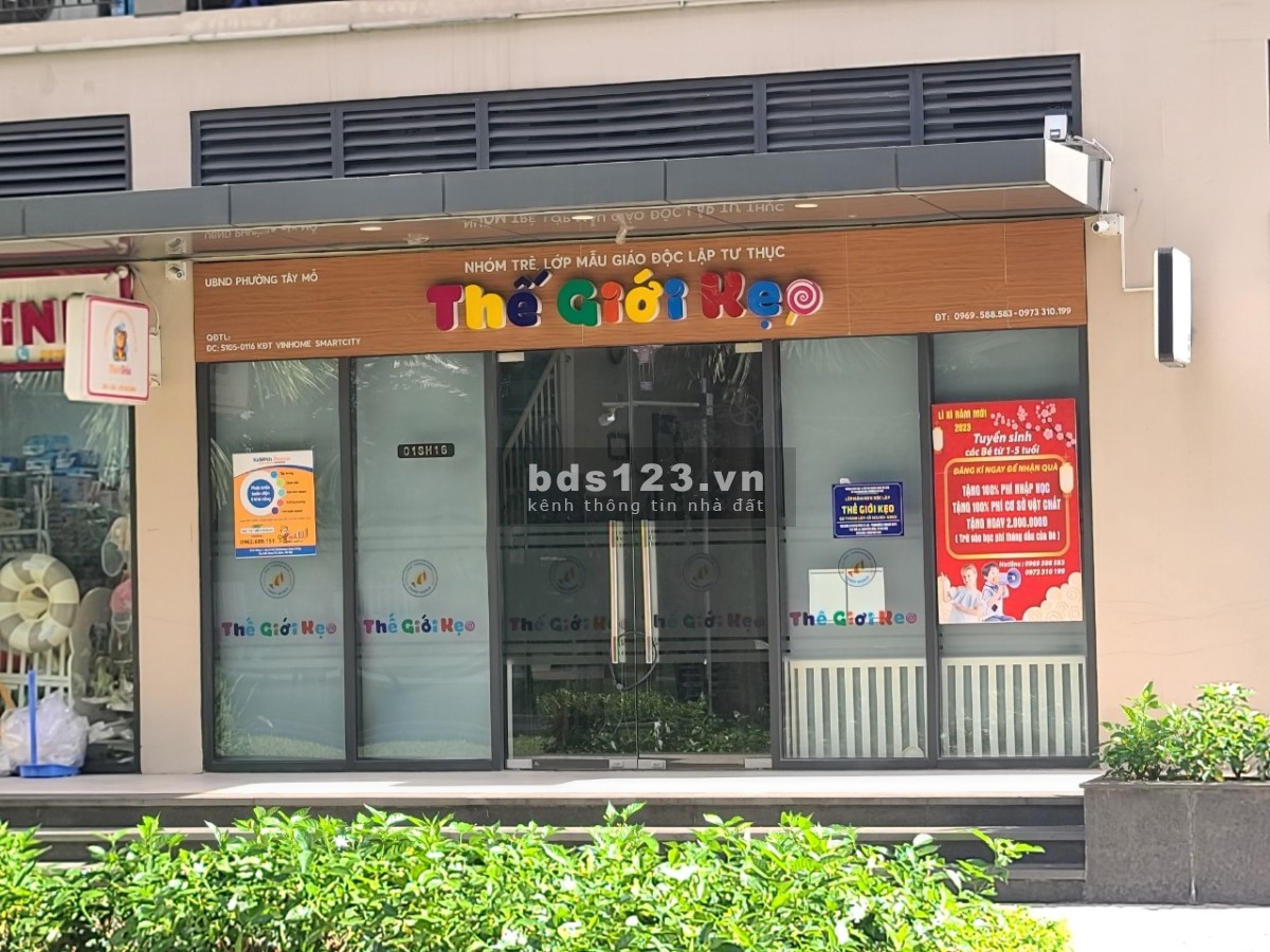 Bán Shop chân đế diện tích 48m², cho thuê 45 triệu/tháng, nhỉnh giá 6X tỷ dự án Vinhomes Smart City