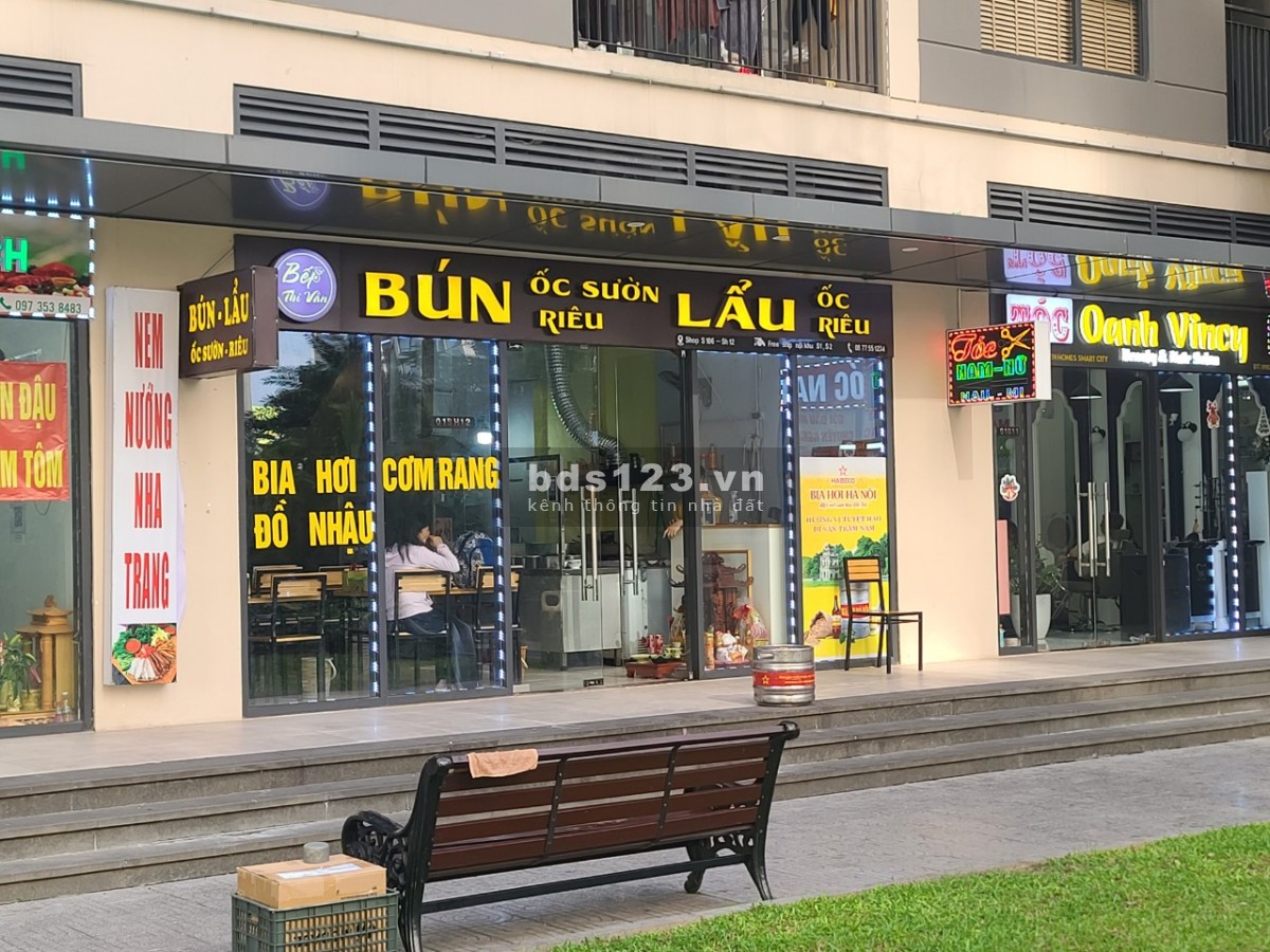 Bán Shop chân đế diện tích 48m², cho thuê 45 triệu/tháng, nhỉnh giá 6X tỷ dự án Vinhomes Smart City