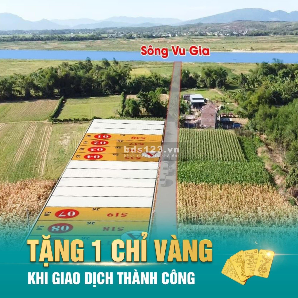 Bán đất nền Đại Lộc GDD2 rẻ hơn 100tr ngay chợ Phú Hương, đã có sổ giá chỉ 300tr