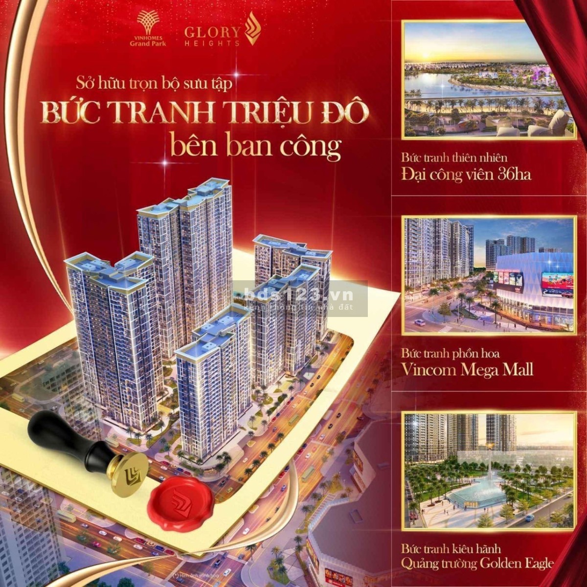 Siêu hot! 10 căn hộ 2PN - 2.9 tỷ Sở hữu Glory Heights chỉ 260 triệu nhận nhà, 0% lãi suất 48 tháng