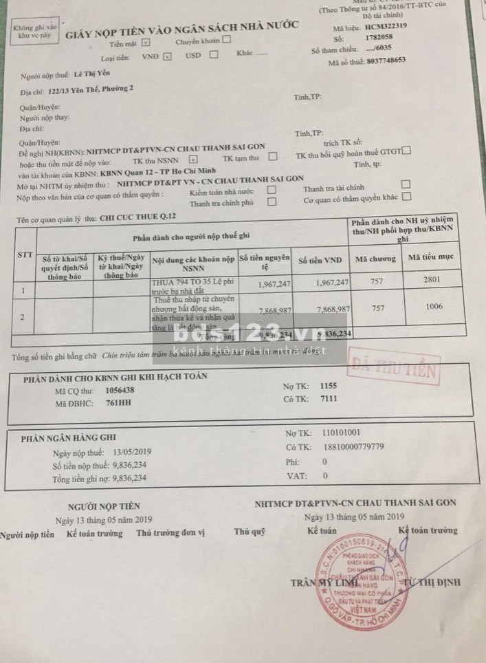 Bán nhà riêng hẻm lớn xe tải đường Bùi Văn Ngữ, Phường Hiệp Thành, Q12, giá 4,7 tỷ