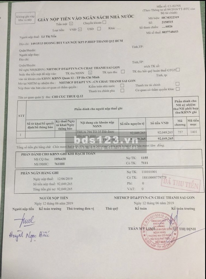 Bán nhà riêng hẻm lớn xe tải đường Bùi Văn Ngữ, Phường Hiệp Thành, Q12, giá 4,7 tỷ